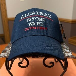 Alcatraz Psycho Ward Outpatient Souvenir hat.  NWT